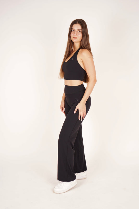 BLOOM Wide Leg Legíny Černé