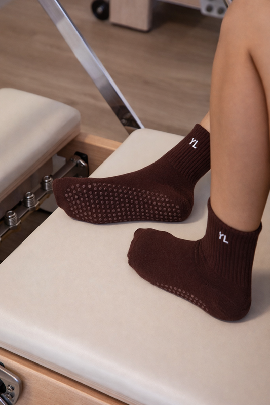 Pilates ponožky Hnědé
