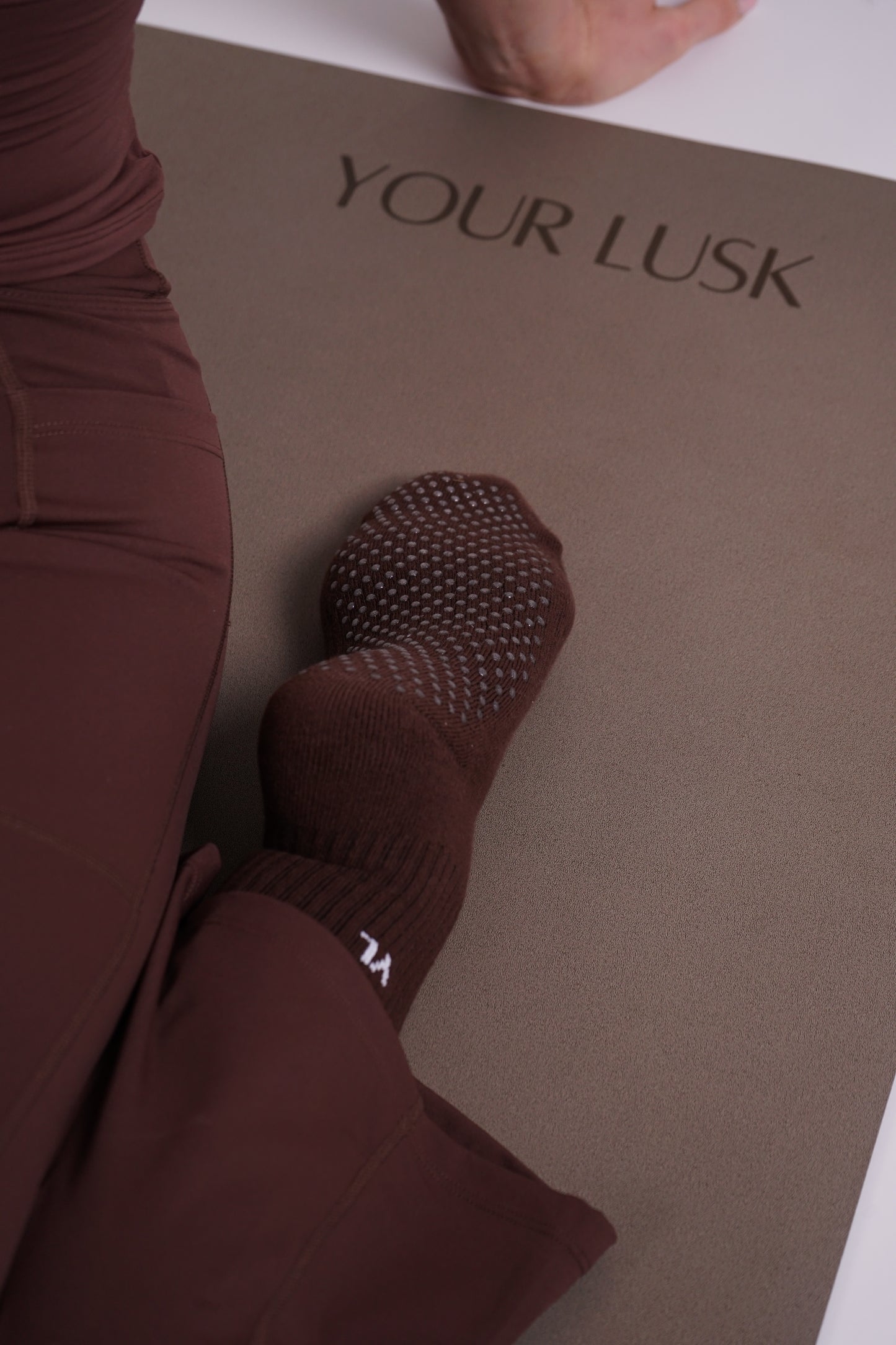 Pilates ponožky Hnědé